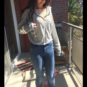 Favorite Cropped Varsity Hoodie